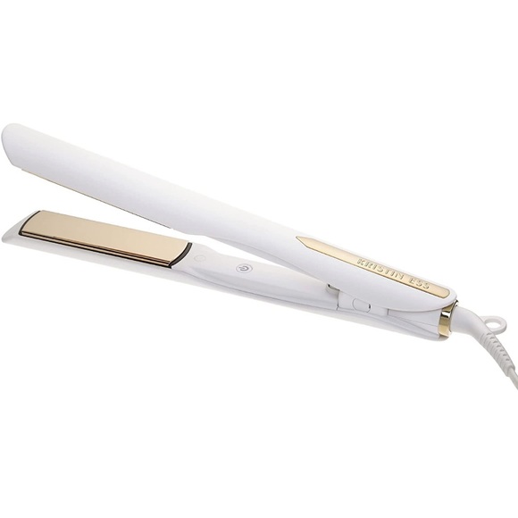 *NEW IN BOX* NIB Kristin Ess Titanium Flat Iron in White Gold